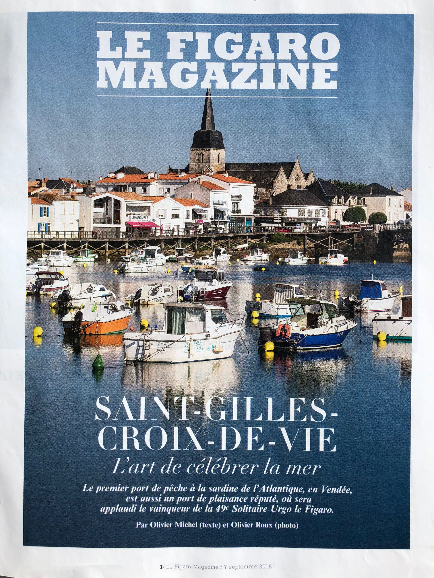 Figaro Magazine - Saint-Gilles-Croix-de-Vie - 7 septembre 2018