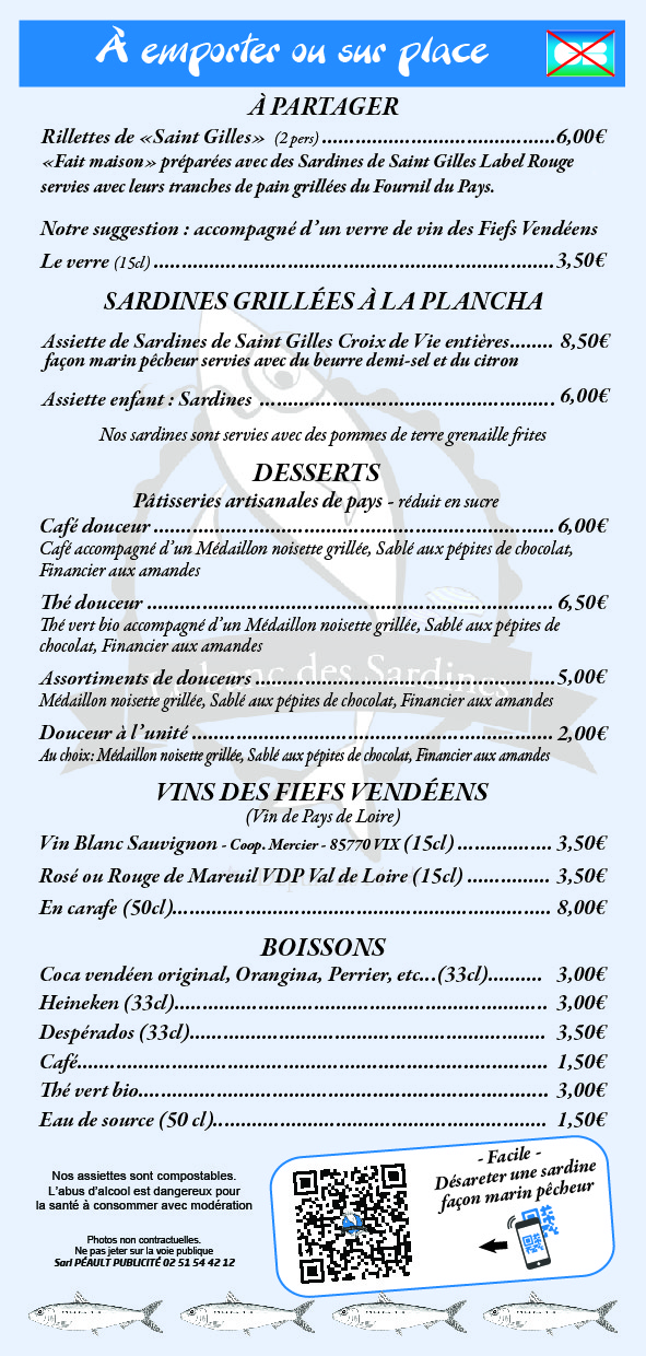 La carte du banc des sardines