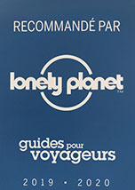 Recommandé par Lonely Planet - guides pour voyageurs 2019-2020